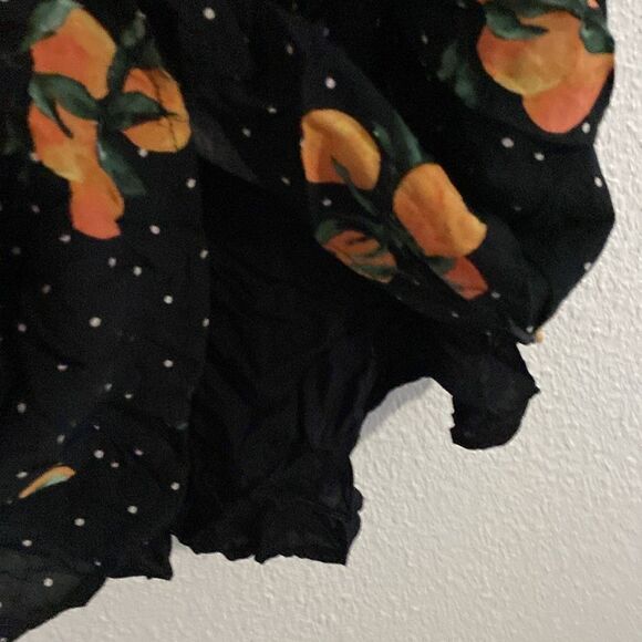 Torrid-Sophie Challis Double Layer Swing Cami- Black and orange - Size large - Picture 5 of 7